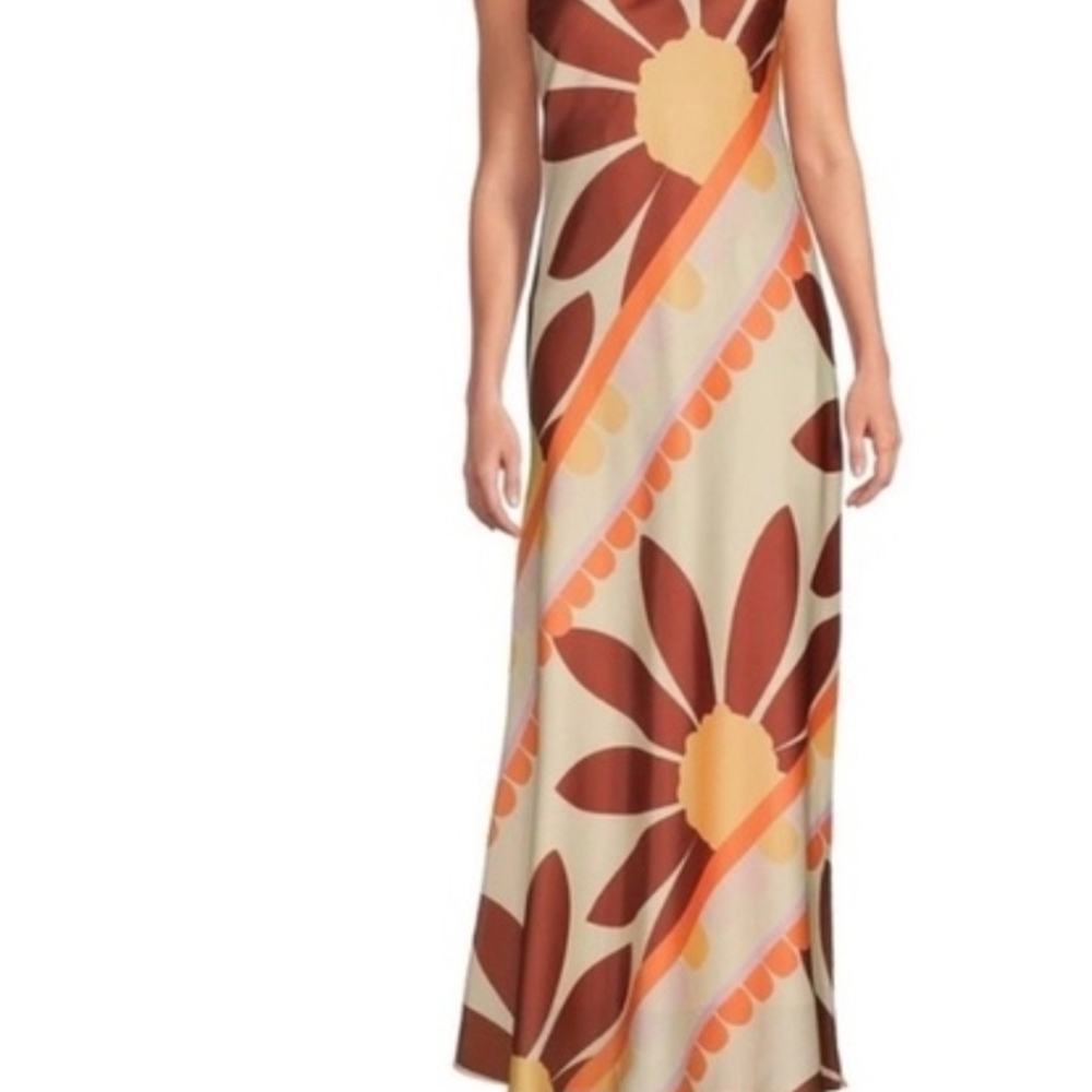 NWT Gianni Bini Sunburst Francesca Strapless Print Dress SZ 14 MSRP $229 - Picture 3 of 5